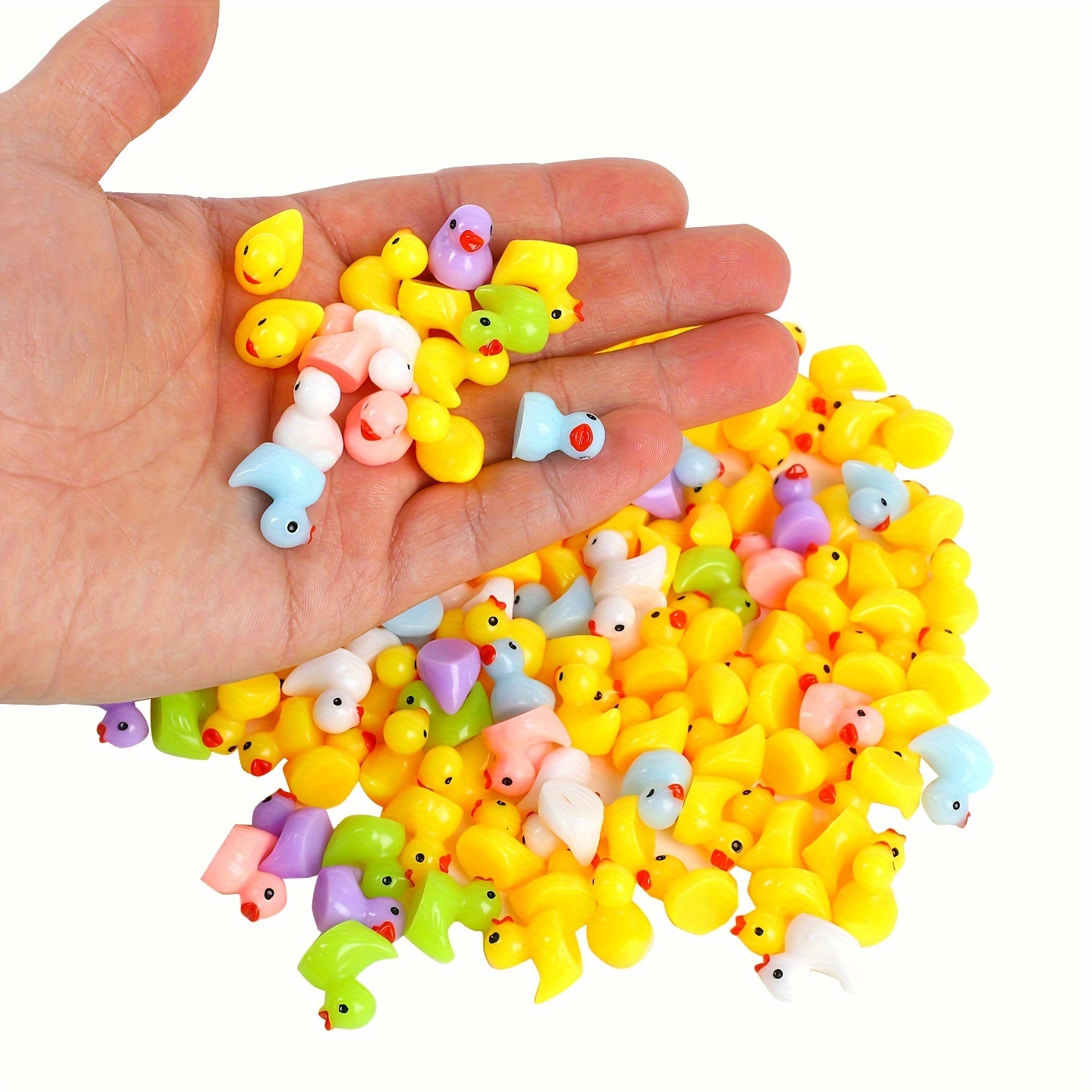 Home Decor Under 100 - 50/100 sztuk Multicolor Mini żywiczne kaczki,