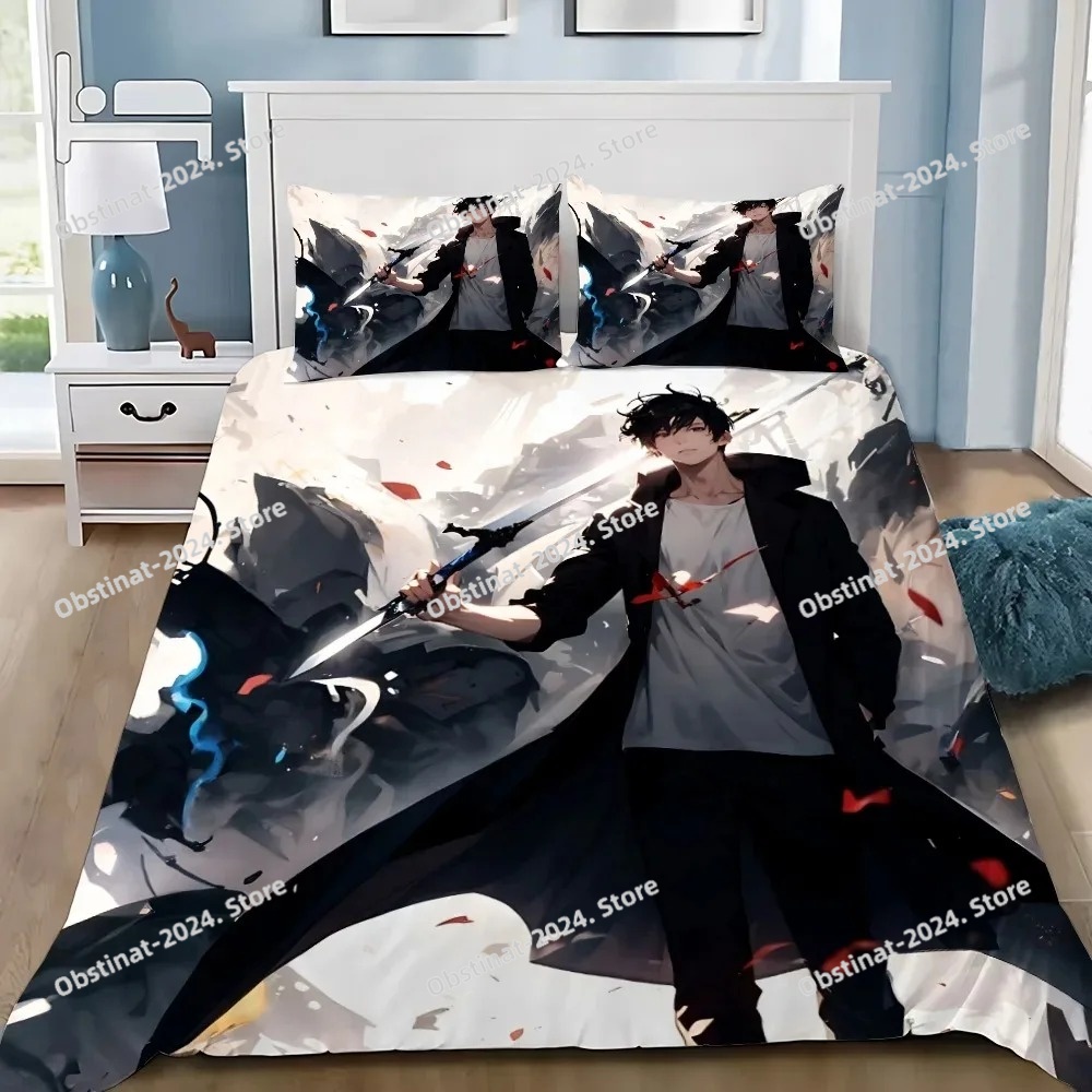 Home Decor Solo - Anime Solo Leveling Zestaw Pościeli z