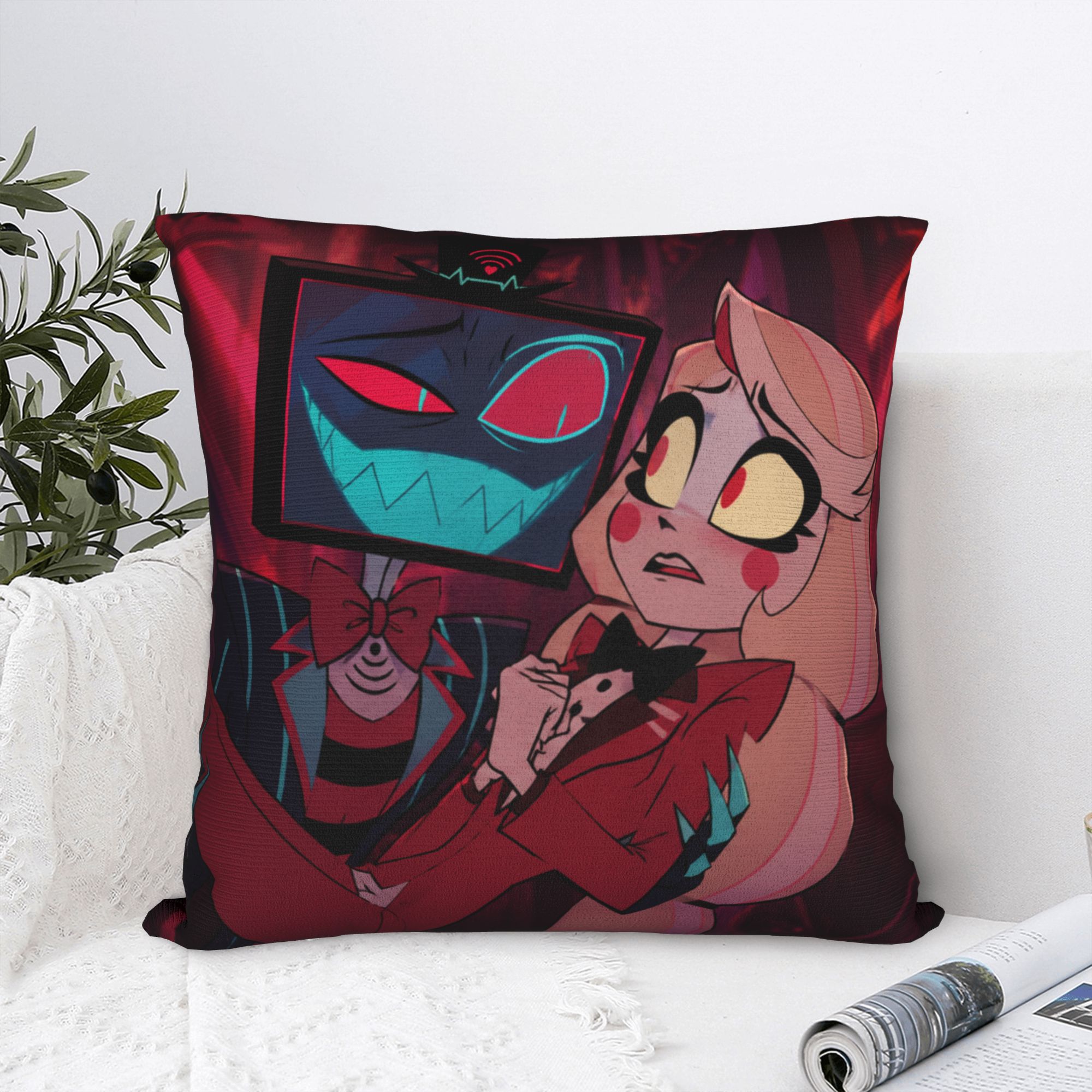 Home Decor Solo - Poszewka na poduszkę Hazbin Hotel Vox