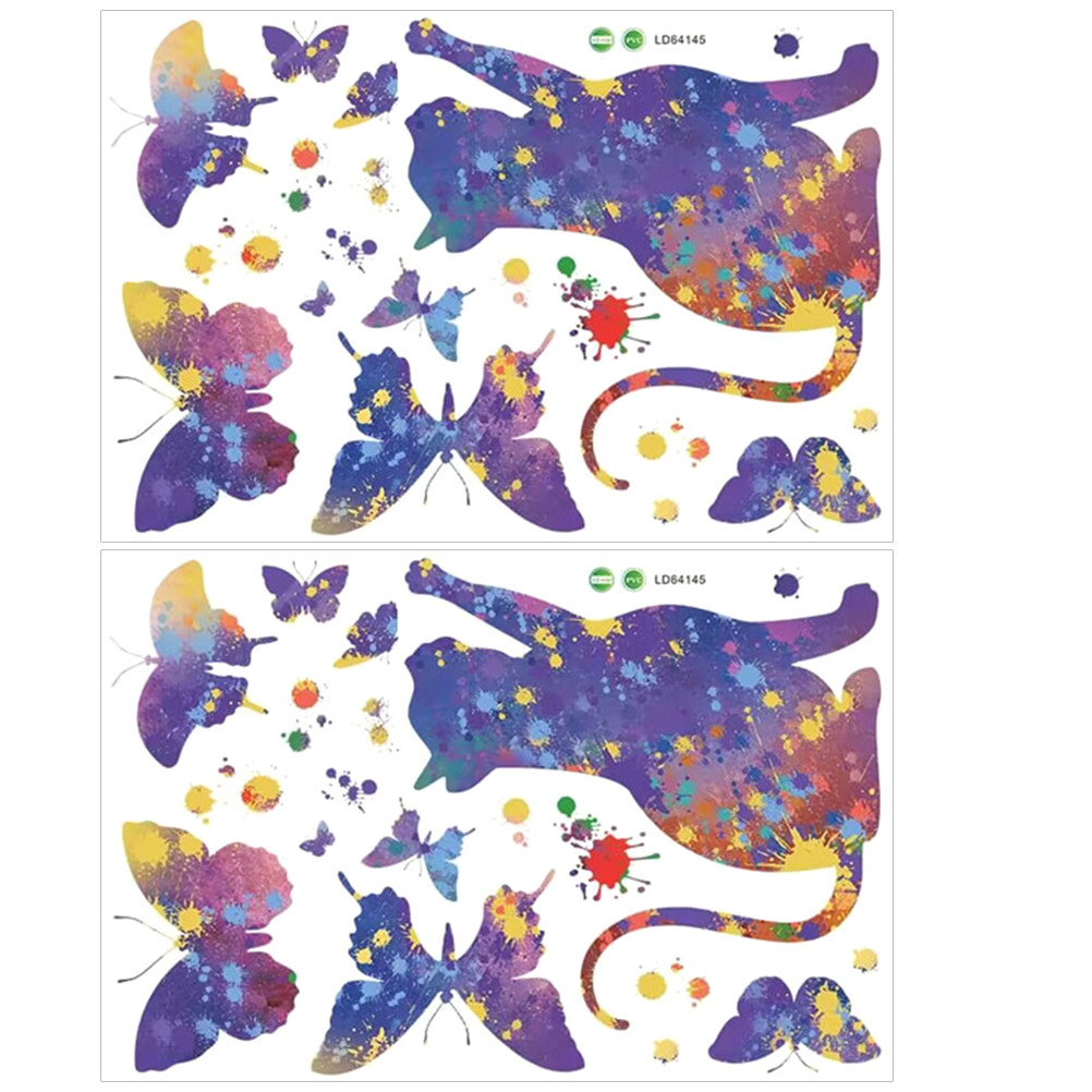 Home Decor Cat - 2 arkusze naklejek z kotami na