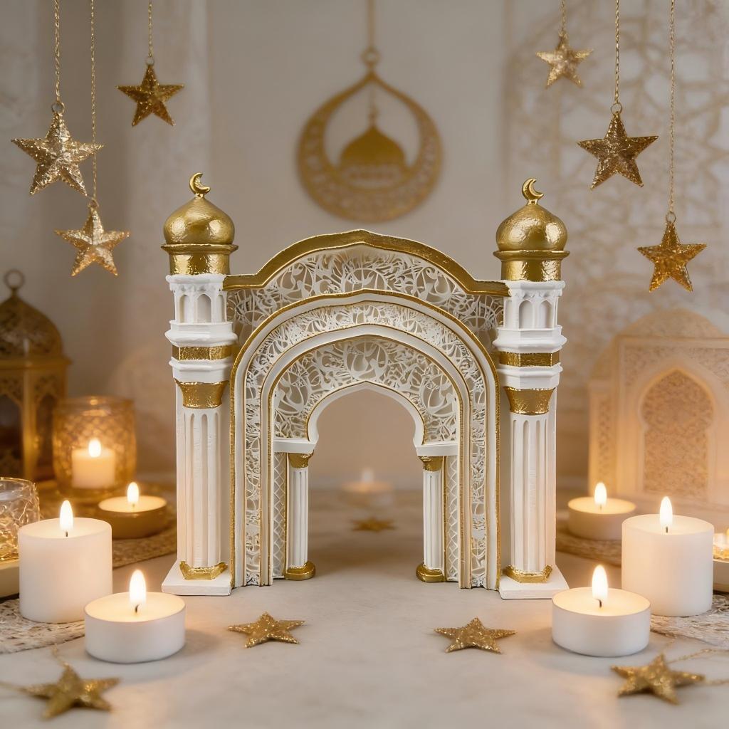 Home Decor Ramadan - Ozdoba islamska na Ramadan, łuk meczetowy