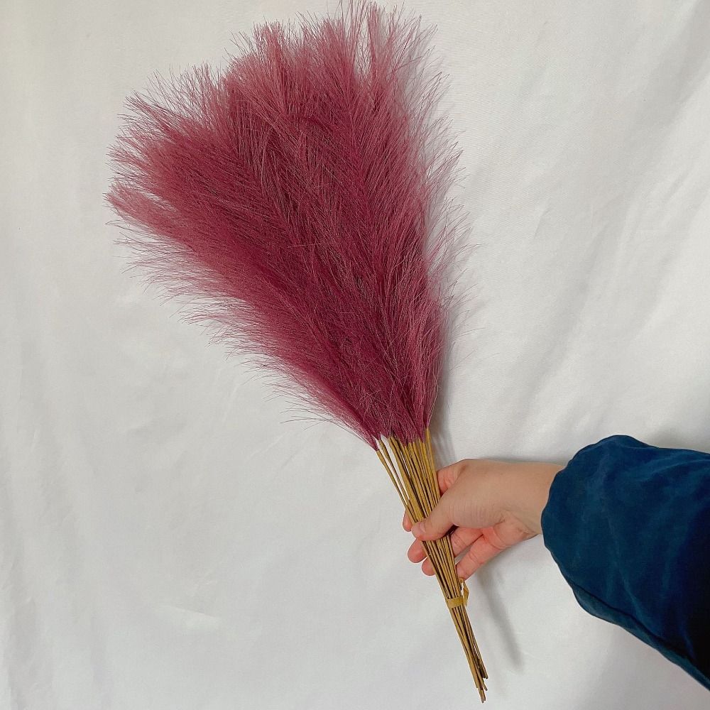 Pampas Grass Decor - 10 SZT./Zestaw Dekoracja Domu Puszysta Trawa