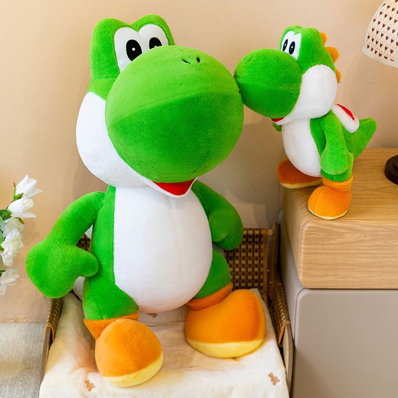 Home Decor Mod - Urocza pluszowa zabawka Yoshi, zielony dinozaur,