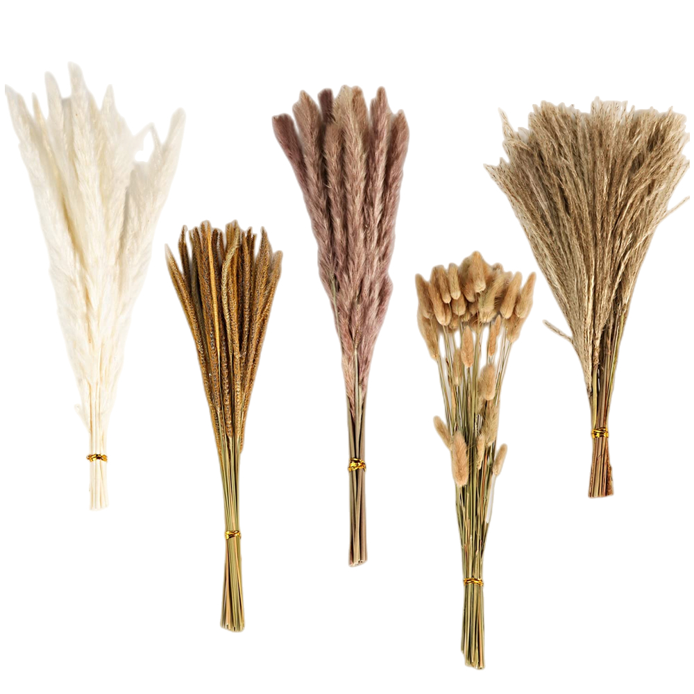 Pampas Grass Decor - Jesienny vintage'owy bukiet z mieszanek suszonych
