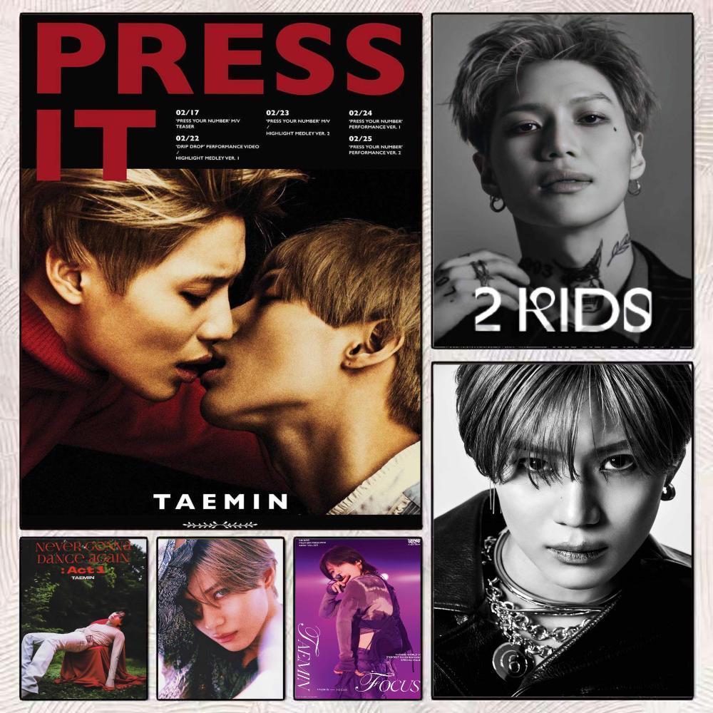 Home Decor Solo - Plakat K-Pop Solo Artysty T-Taemina, Nowoczesny