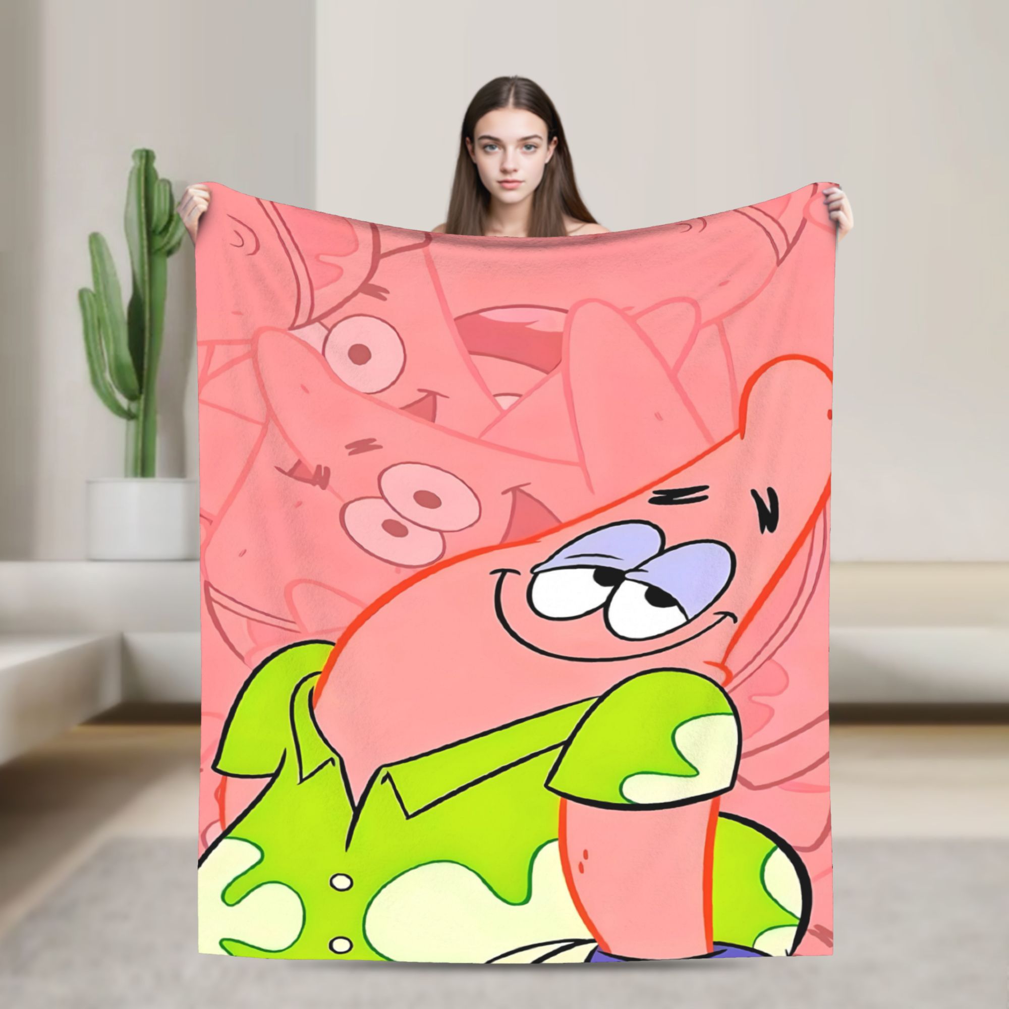 Home Decor Solo - Koc SpongeBob i Patrick w miękkim