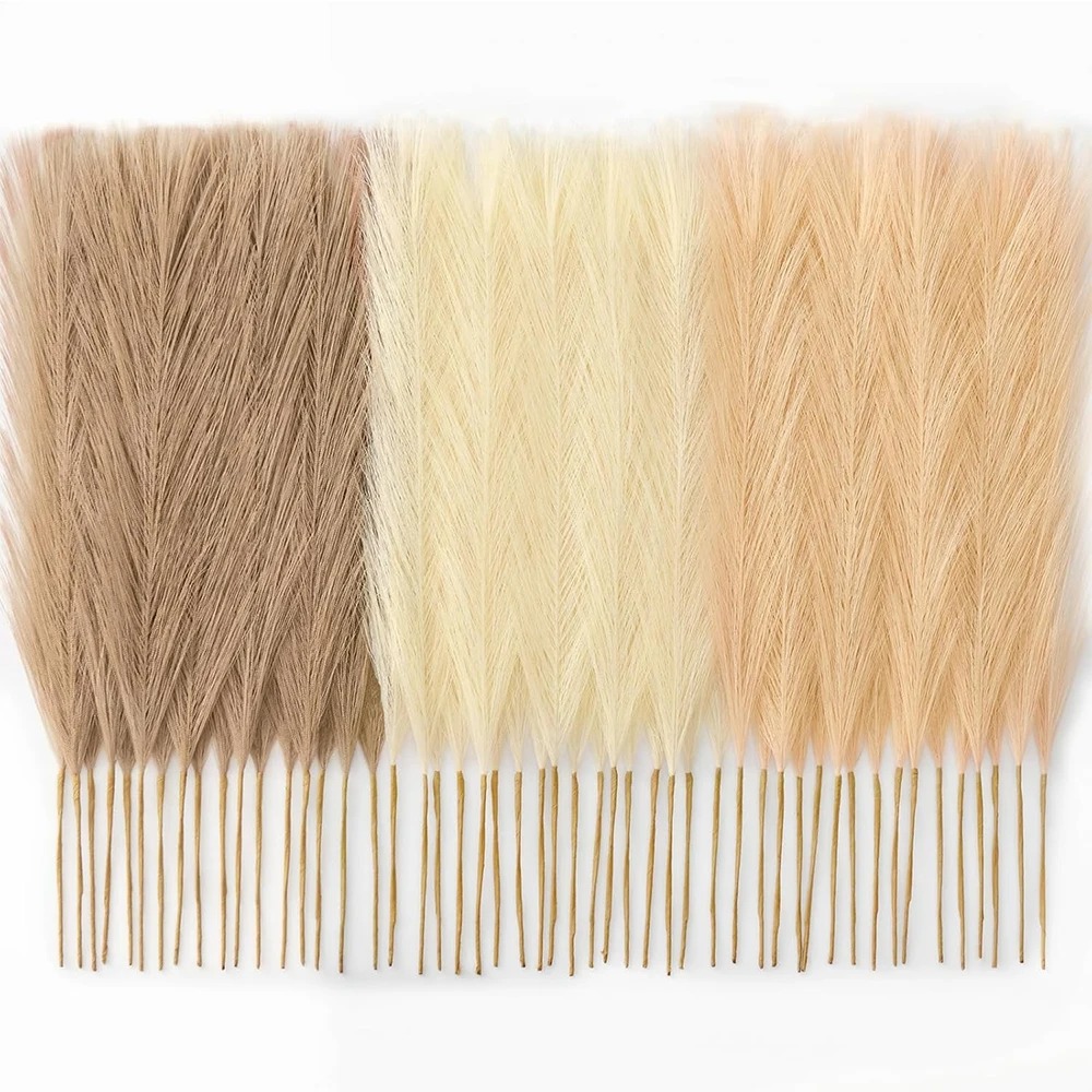 Pampas Grass Decor - 15 szt. Realistyczne sztuczne trawy pampasowe,
