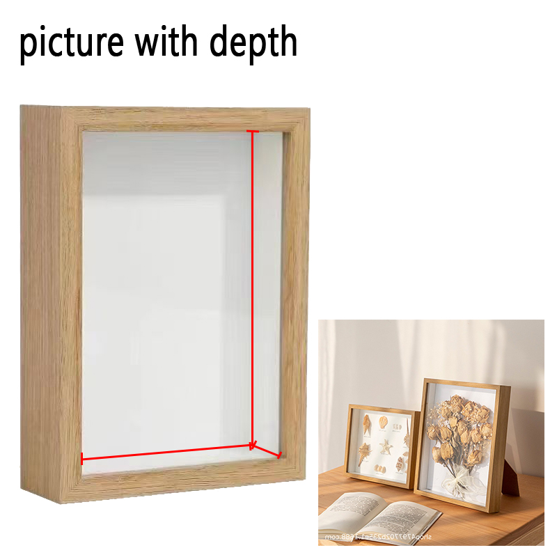 Bamboo Photo Frame - Ramki drewniane 3D, głębokość 3 cm,