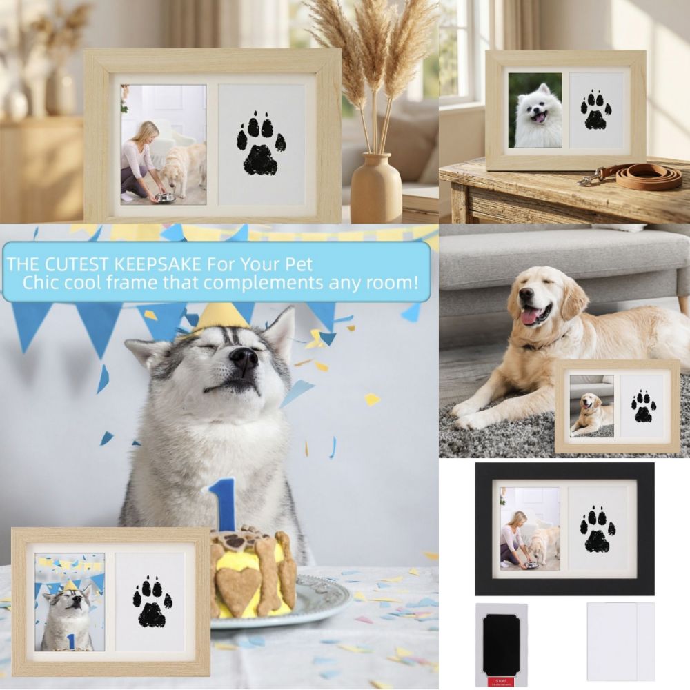 Drewniany zestaw do odcisków ł – Bamboo Photo Frame recenzja i cena