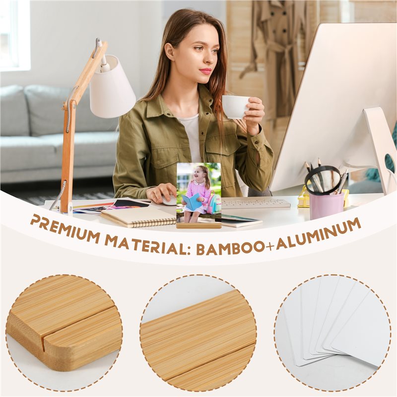 Zestaw 6 sztuk metalowych rame – Bamboo Photo Frame recenzja i cena
