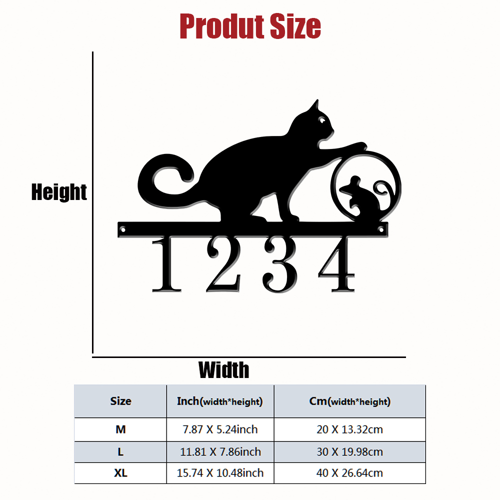 1 szt. Personalizowany metalow – Home Decor Cat recenzja i cena