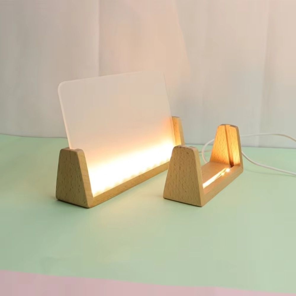 Ciepłe światło, drewniana podś – Bamboo Photo Frame recenzja i cena