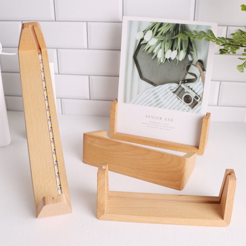 Ciepłe światło, drewniana podś – Bamboo Photo Frame recenzja i cena