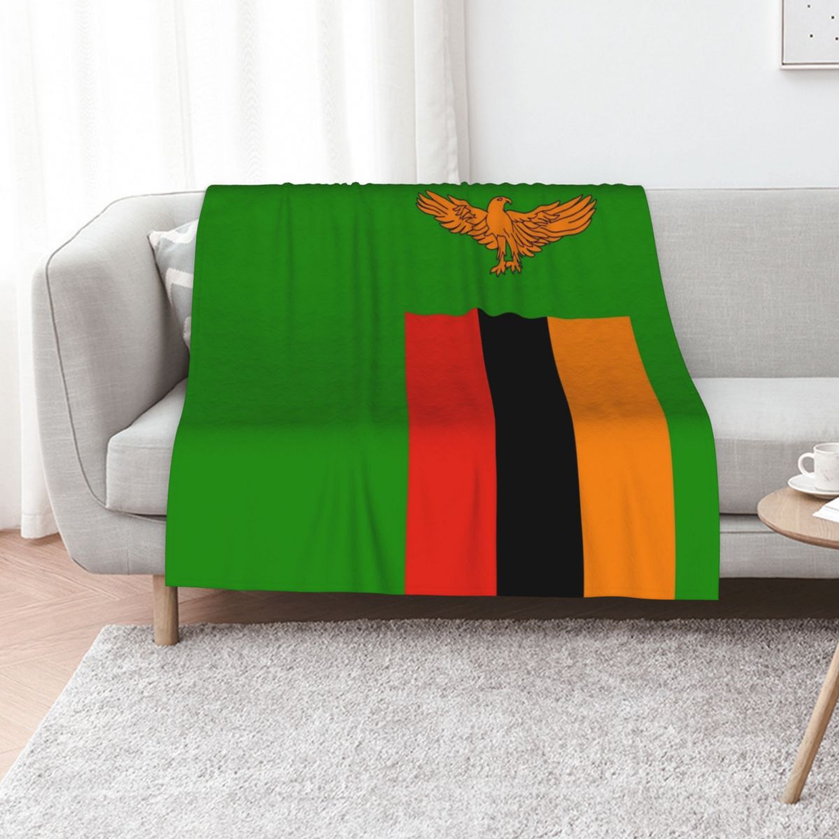 Koc z flagą Zambii, ciepły koc – Home Decor Zambia recenzja i cena