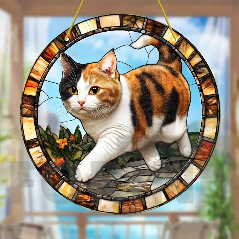 Żywy i uroczy kot domowy witra – Home Decor Cat recenzja i cena