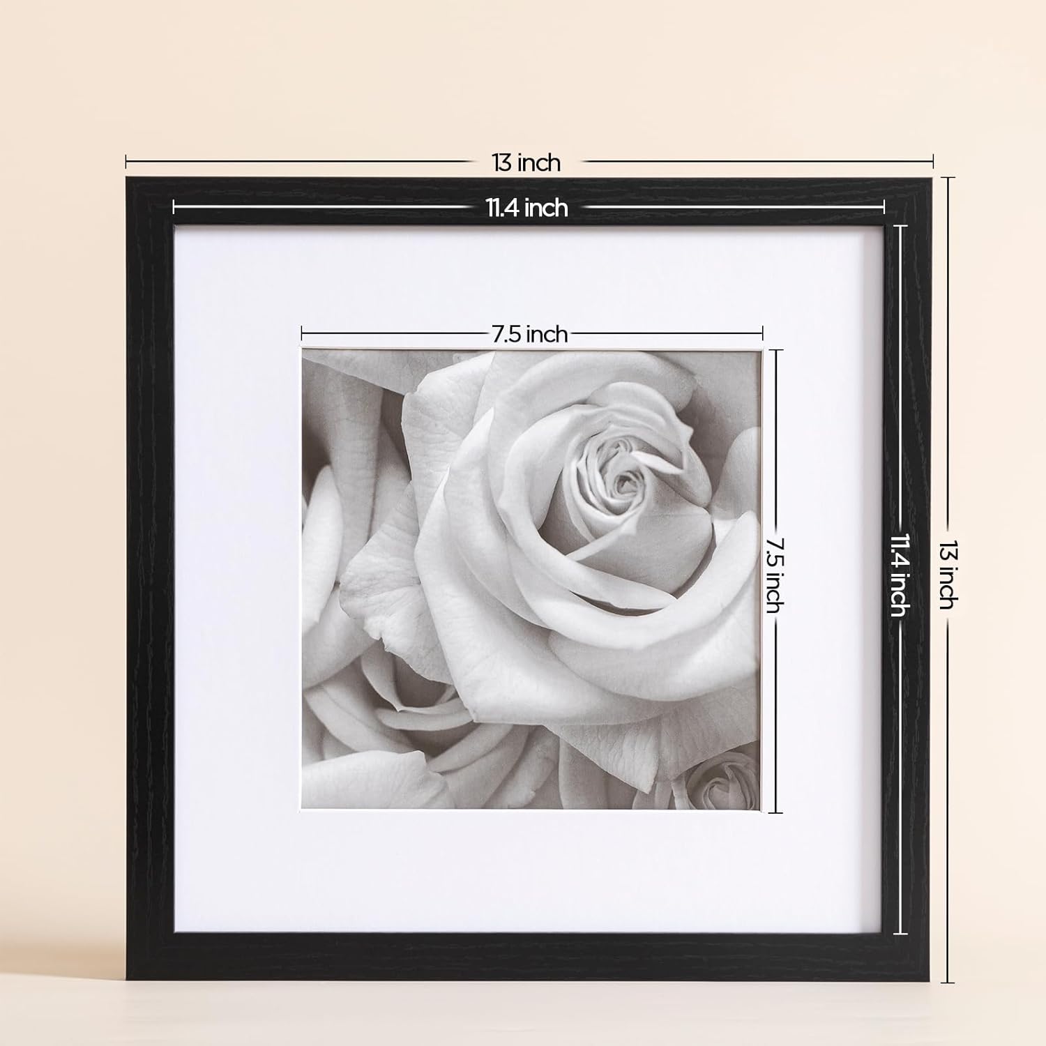 Zestaw 9 ram na zdjęcia 12x12, – Bamboo Photo Frame recenzja i cena