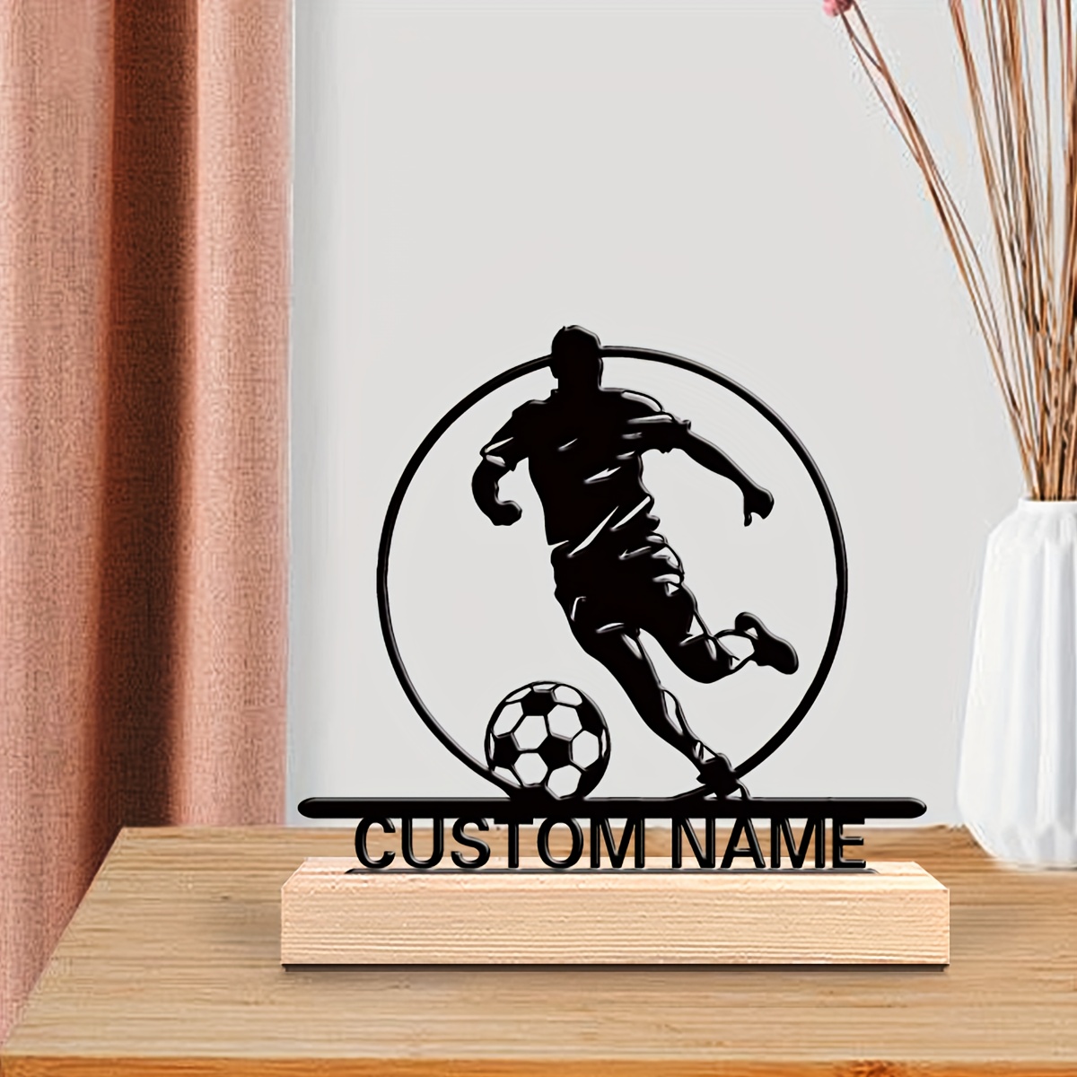 Metalowa statuetka piłkarza z  – Home Decor Mod recenzja i cena
