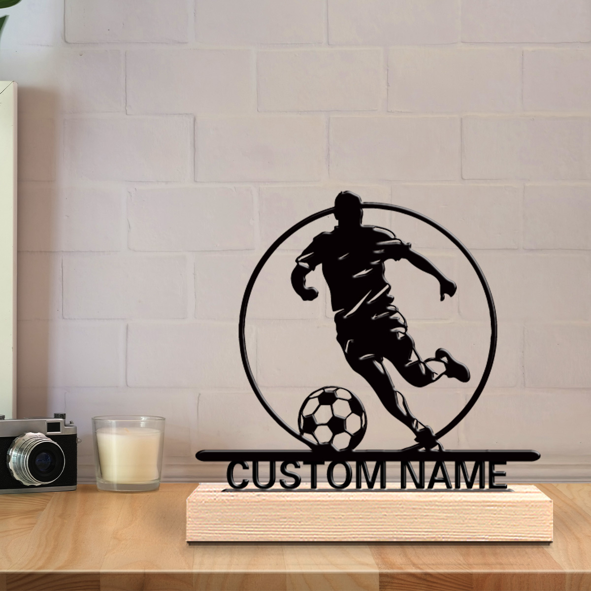 Metalowa statuetka piłkarza z  – Home Decor Mod recenzja i cena