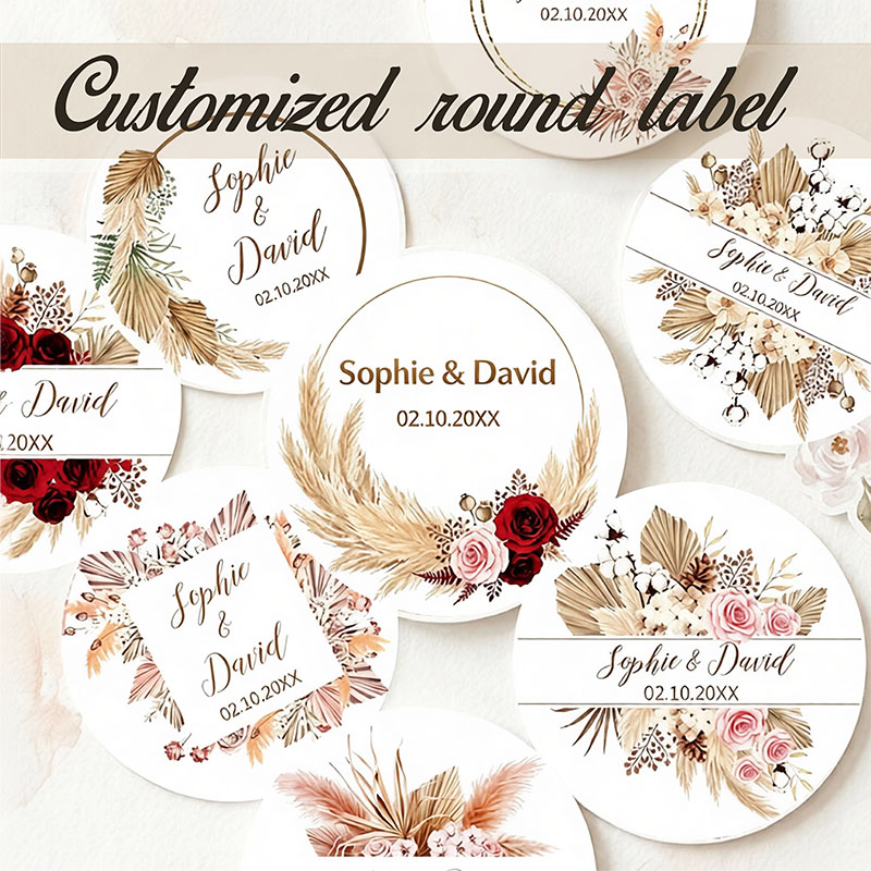 Spersonalizowane naklejki ślub – Pampas Grass Decor recenzja i cena