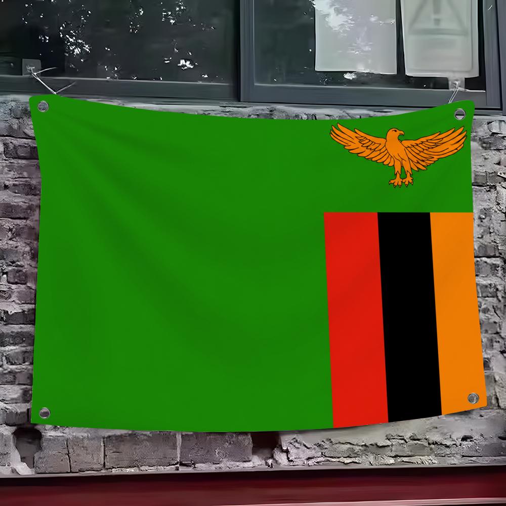 Flaga Zambii, personalizowany  – Home Decor Zambia recenzja i cena