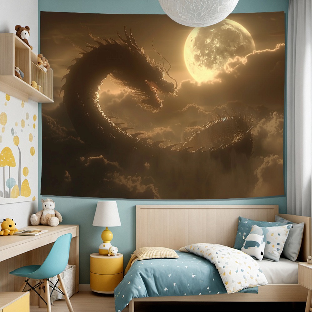 Gobelin z mitologicznym smokie – Home Decor Under 100 recenzja i cena