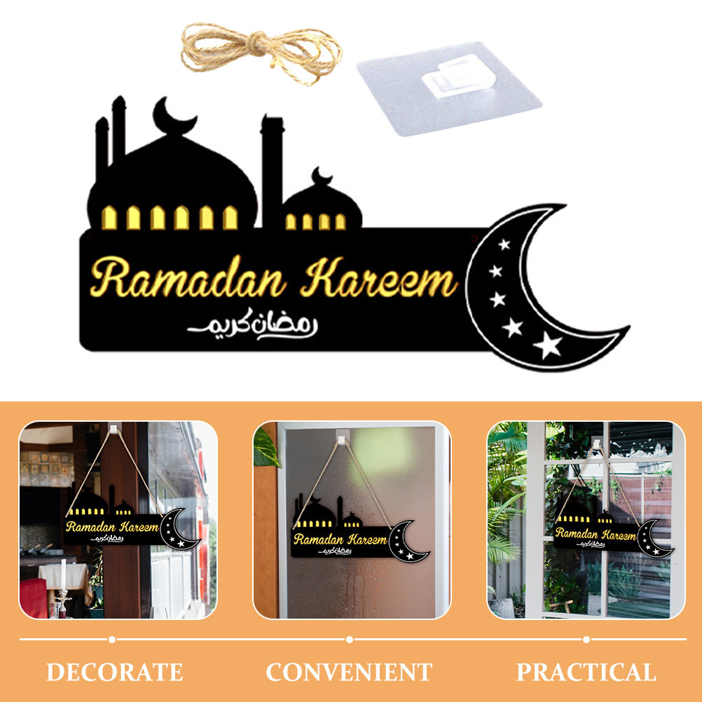 Drewniana zawieszka Eid Ramada – Home Decor Ramadan recenzja i cena
