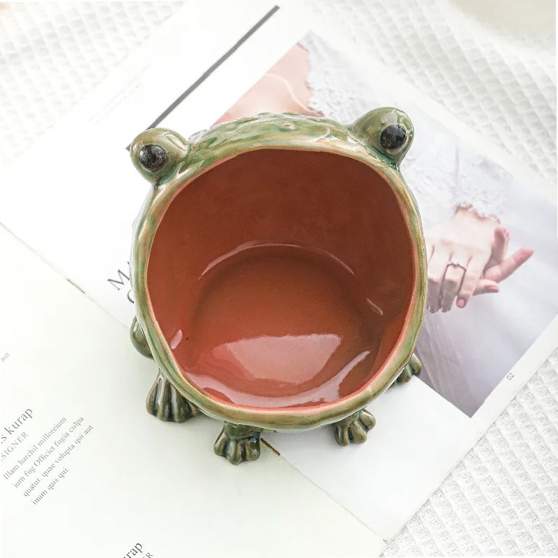 Ceramiczna żaba - pojemnik na  – Ceramic Trinket Dish recenzja i cena