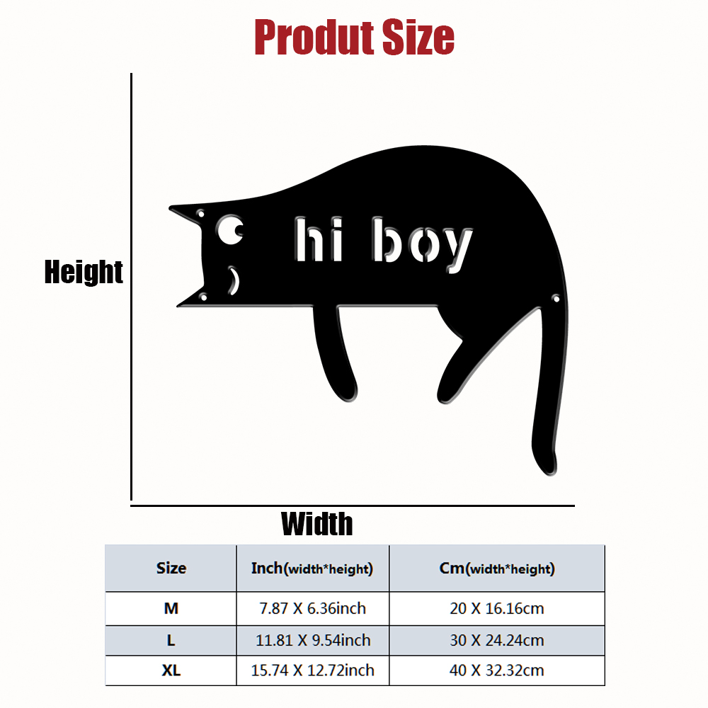 1 szt. Personalizowany metalow – Home Decor Cat recenzja i cena