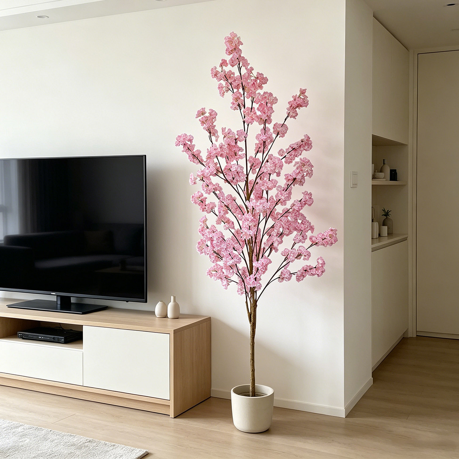 Sztuczne kwiaty wiśni, drzewko – Home Decor Under 100 recenzja i cena