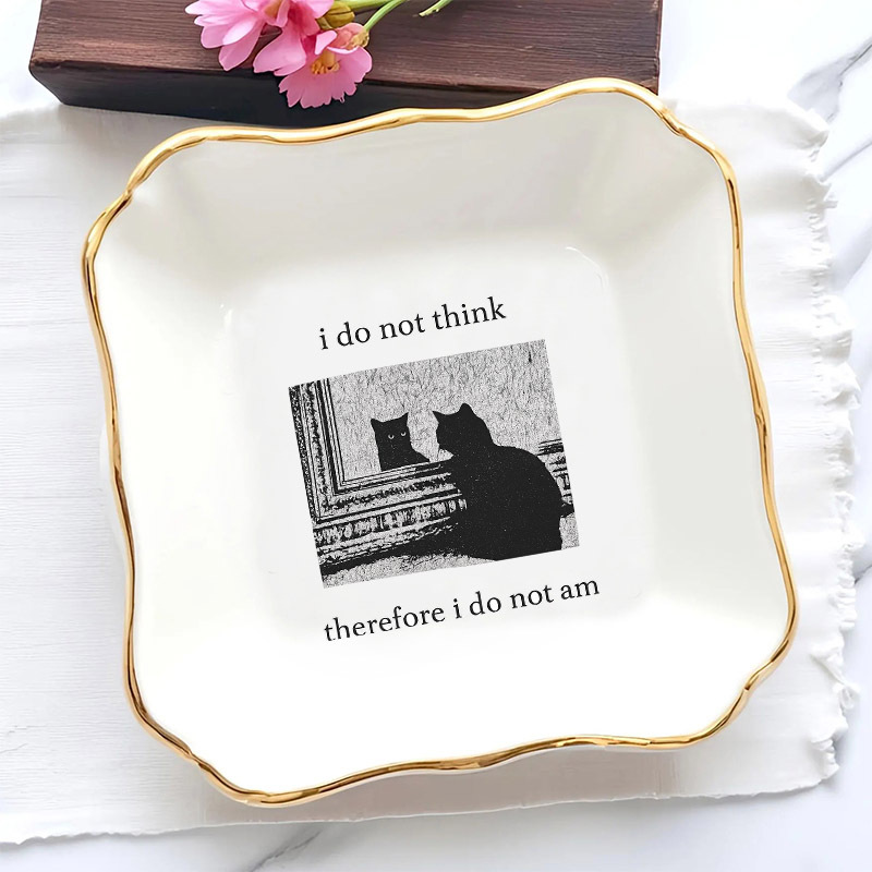 1 szt. Nie Uważam, Nie Myślę,  – Ceramic Trinket Dish recenzja i cena