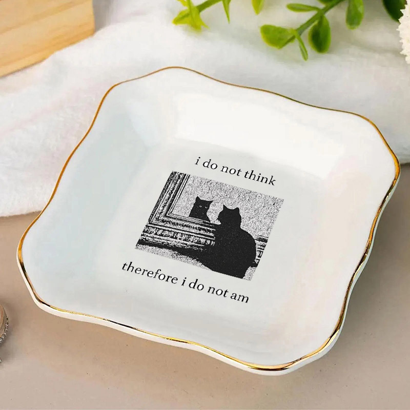 1 szt. Nie Uważam, Nie Myślę,  – Ceramic Trinket Dish recenzja i cena