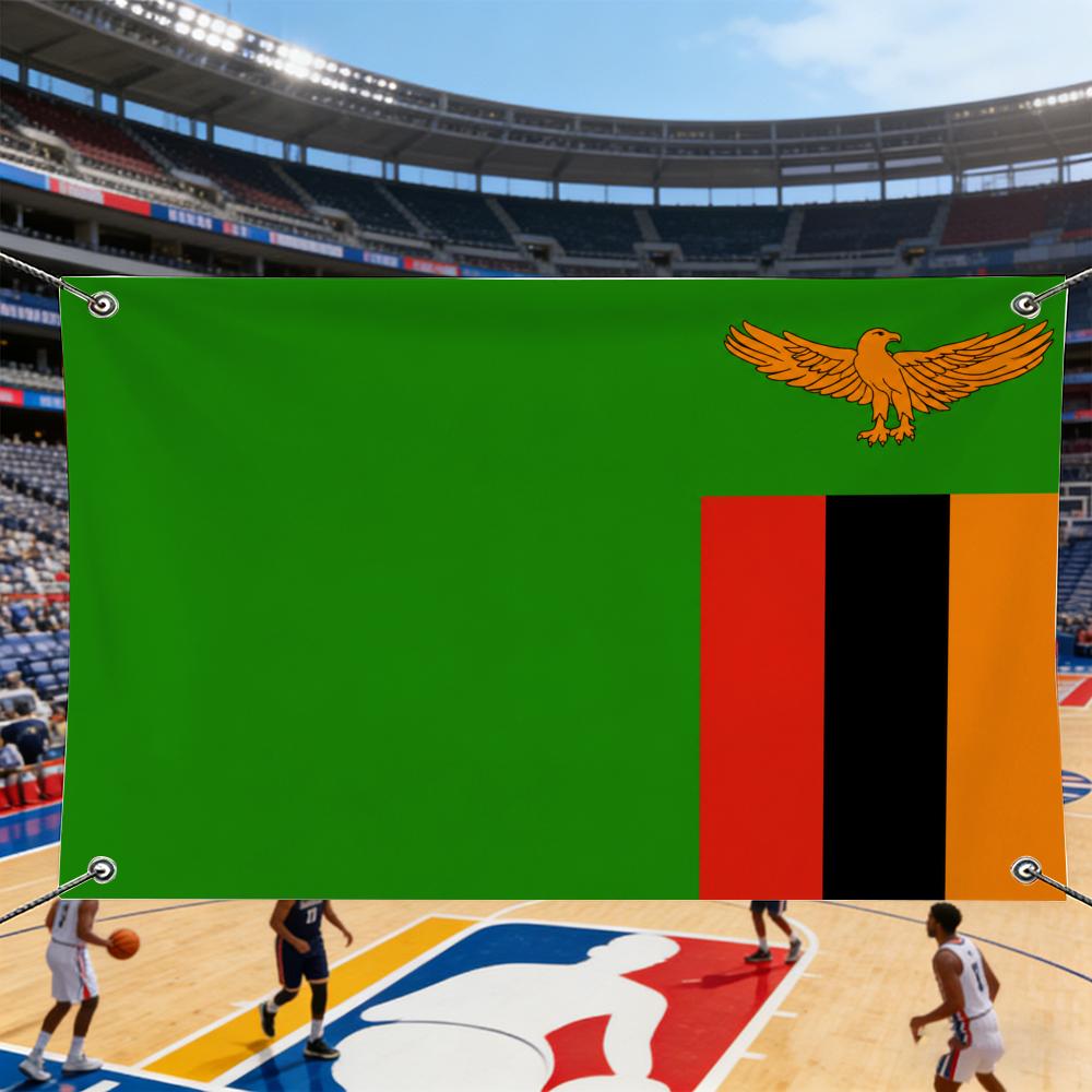 Gobelin z flagą Zambii do powi – Home Decor Zambia recenzja i cena