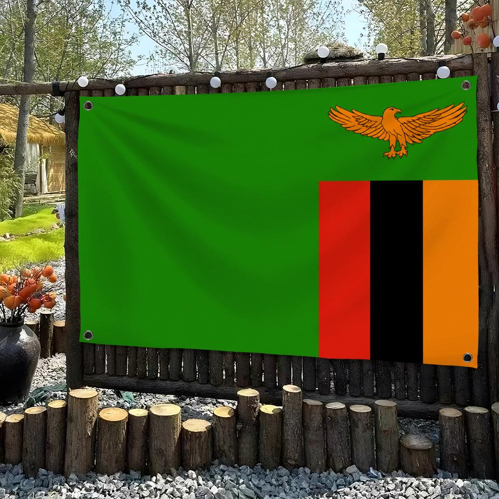 Gobelin z flagą Zambii do powi – Home Decor Zambia recenzja i cena