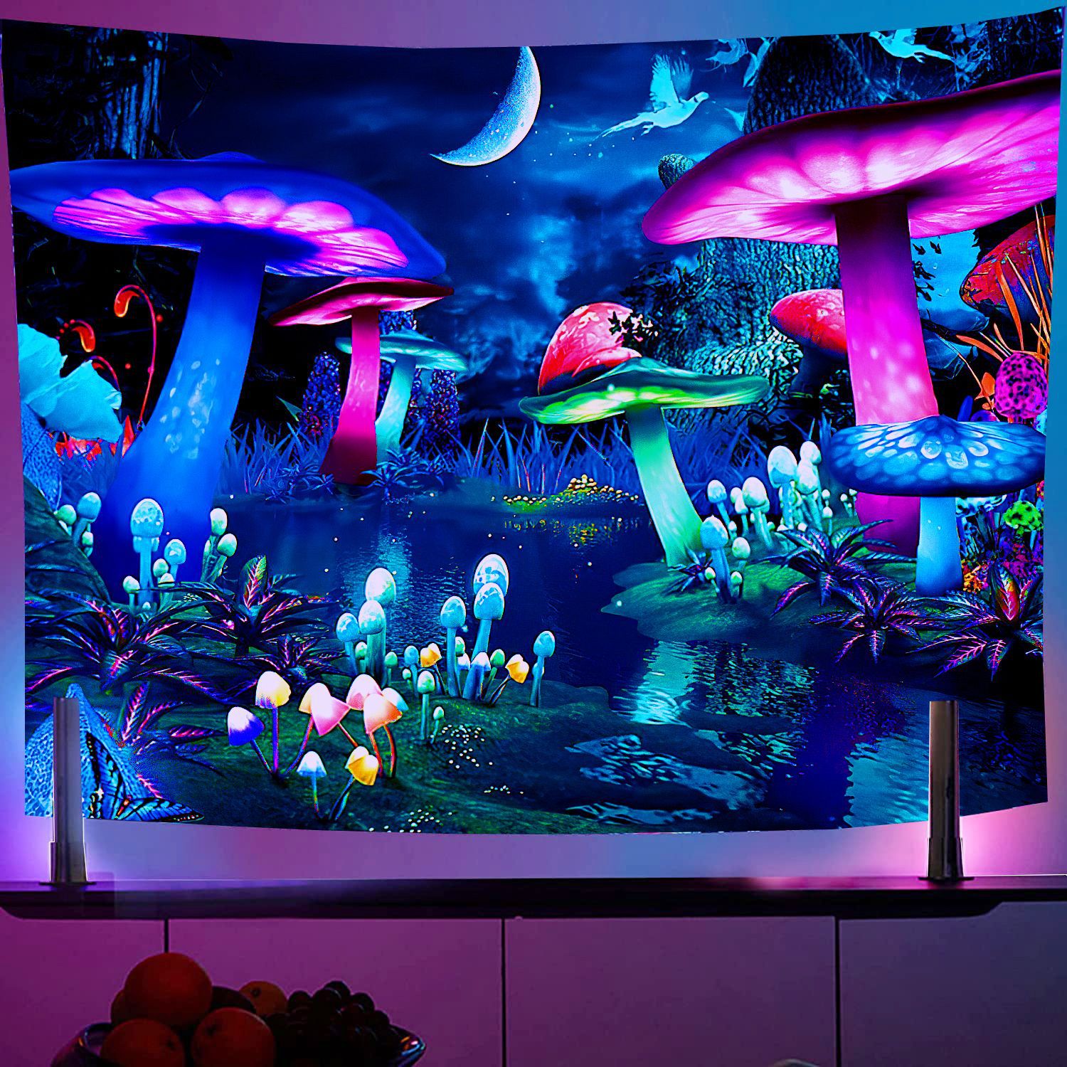 Psychodeliczny UV Reaktywny Fl – Home Decor Under 100 recenzja i cena