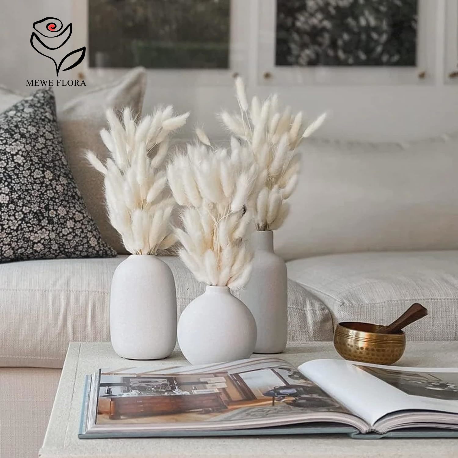 150 SZTUK Białe Naturalne Pusz – Pampas Grass Decor recenzja i cena